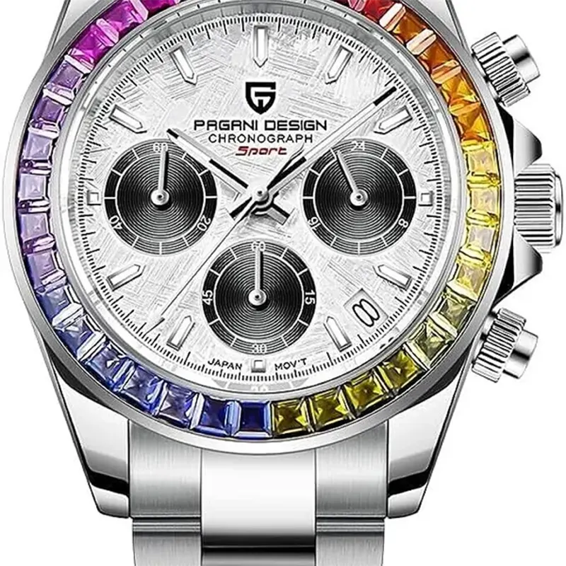 Pagani Design Daytona Japan Quartz Rainbow Men's Watch - PD-1644